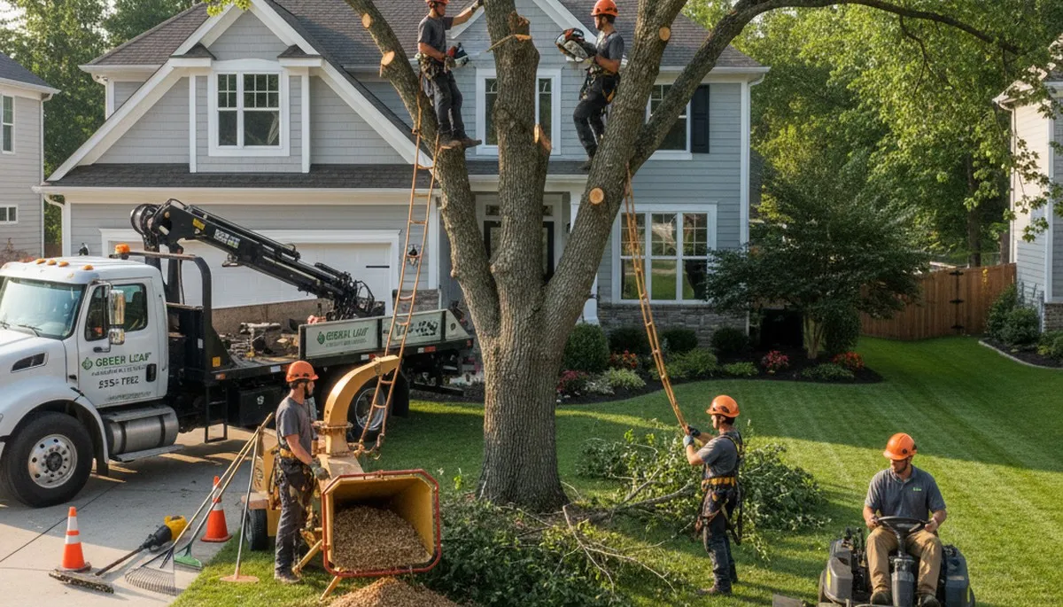 Professional tree removal and lawn care service in Bellevue, NE by Chop Chop Tree experts